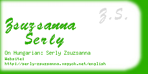 zsuzsanna serly business card